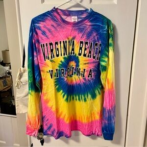 Virginia Beach Tie Dye Long Sleeve Tee